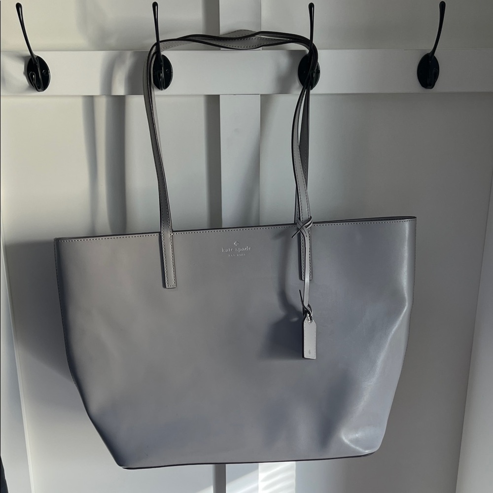 Kate Spade Light Gray Tote Bag